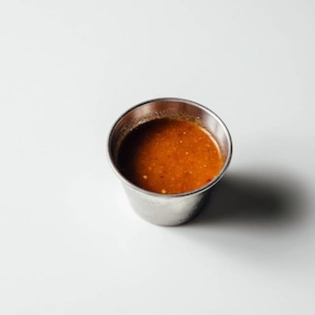 Red spicy sauce.